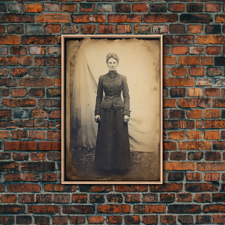 Portrait From Photo, Victorian Wall Art, Antique Photograph, Canvas Print, Wall Art, Vertical Print, Southern Decor, Victorian Woman