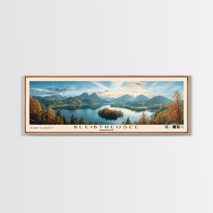 Bleibtreusee, Germany Panoramic Print, Vacation Gift, Germany Wall Art, Vacation Wall Art, Vacatation Memories, Beach Decor, Beach Or Lakehouse Art
