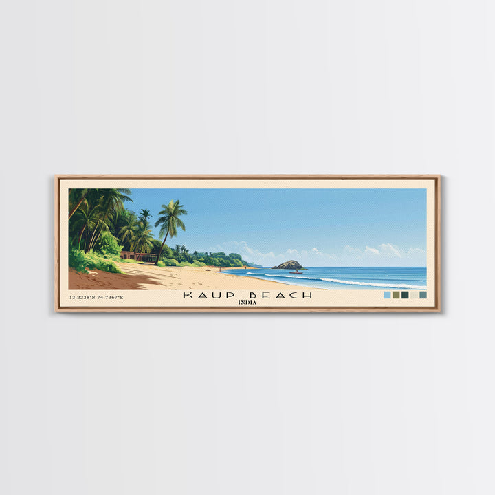 Kaup Beach, India Panoramic Print, Vacation Gift, India Wall Art, Vacation Wall Art, Vacatation Memories, Beach Decor, Beach Or Lakehouse Art