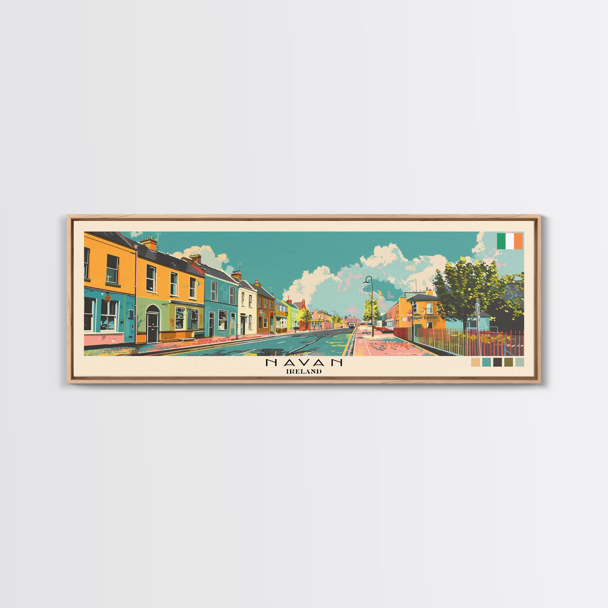 Navan, Ireland Panoramic Canvas Print, Navan, Ireland Painting, Irelan ...