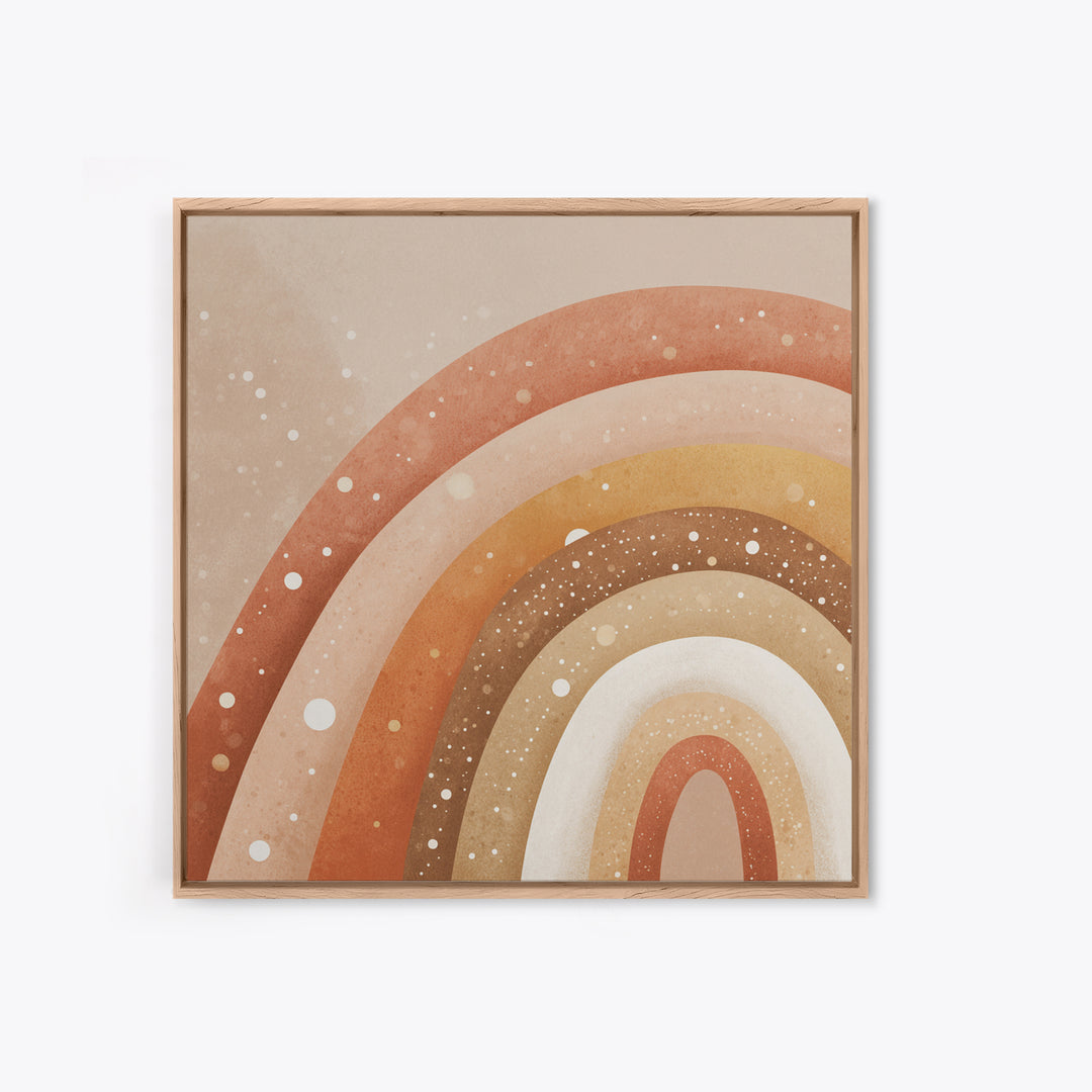 Earthy Boho Rainbow Arches Wall Art, Neutral Nursery Decor, Terracotta Abstract Print, Kids Room Decor, Modern Home Decor