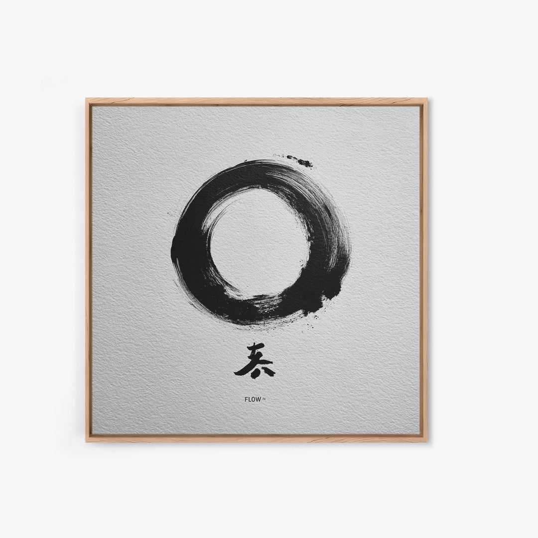 Zen Enso Circle Japanese Ink Painting Wall Art Minimalist Abstract Print Modern Home Decor Living Room Wall Art