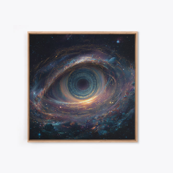 Cosmic Eye Galaxy Portal Wall Art Canvas Print Surreal Space Art Astronomy Decor Trippy Wall Art