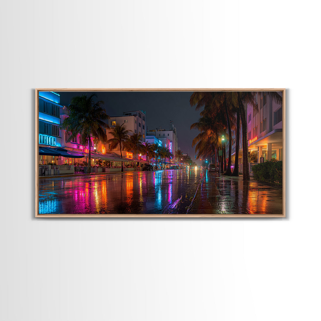 Stunning Calm Ocean Sunset Over Vast Water Surface Large Landscape Wall Art Framed Canvas Print For Coastal Home Decor