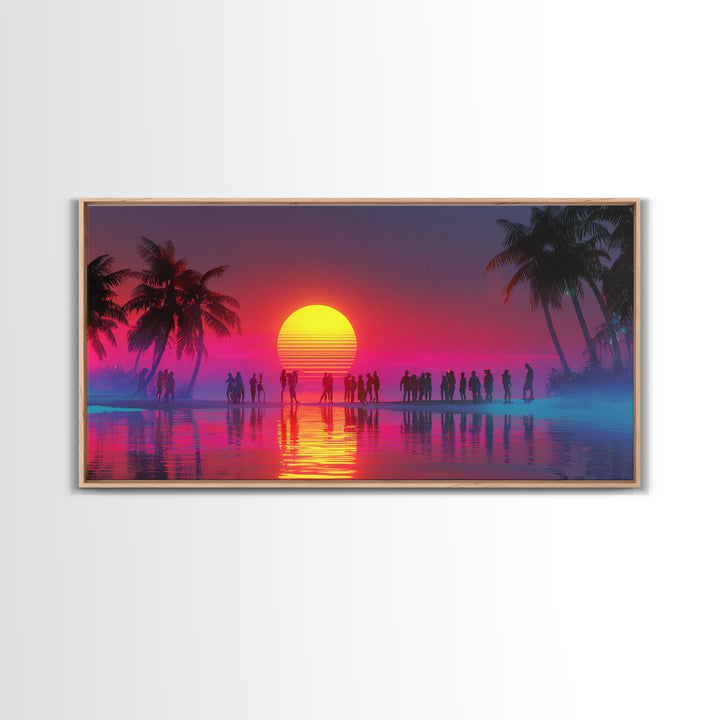 Stunning Asian Landscape With Waterfall And Lone Traveler Classic Oriental Wall Art Framed Canvas Print Zen Home Decor