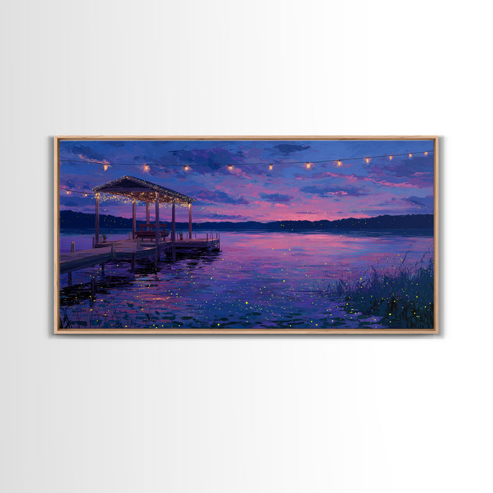 Serene Black And White Ink Landscape Of Monk Sitting By Waterfall Framed Canvas Print Minimalist Wall Art For Office