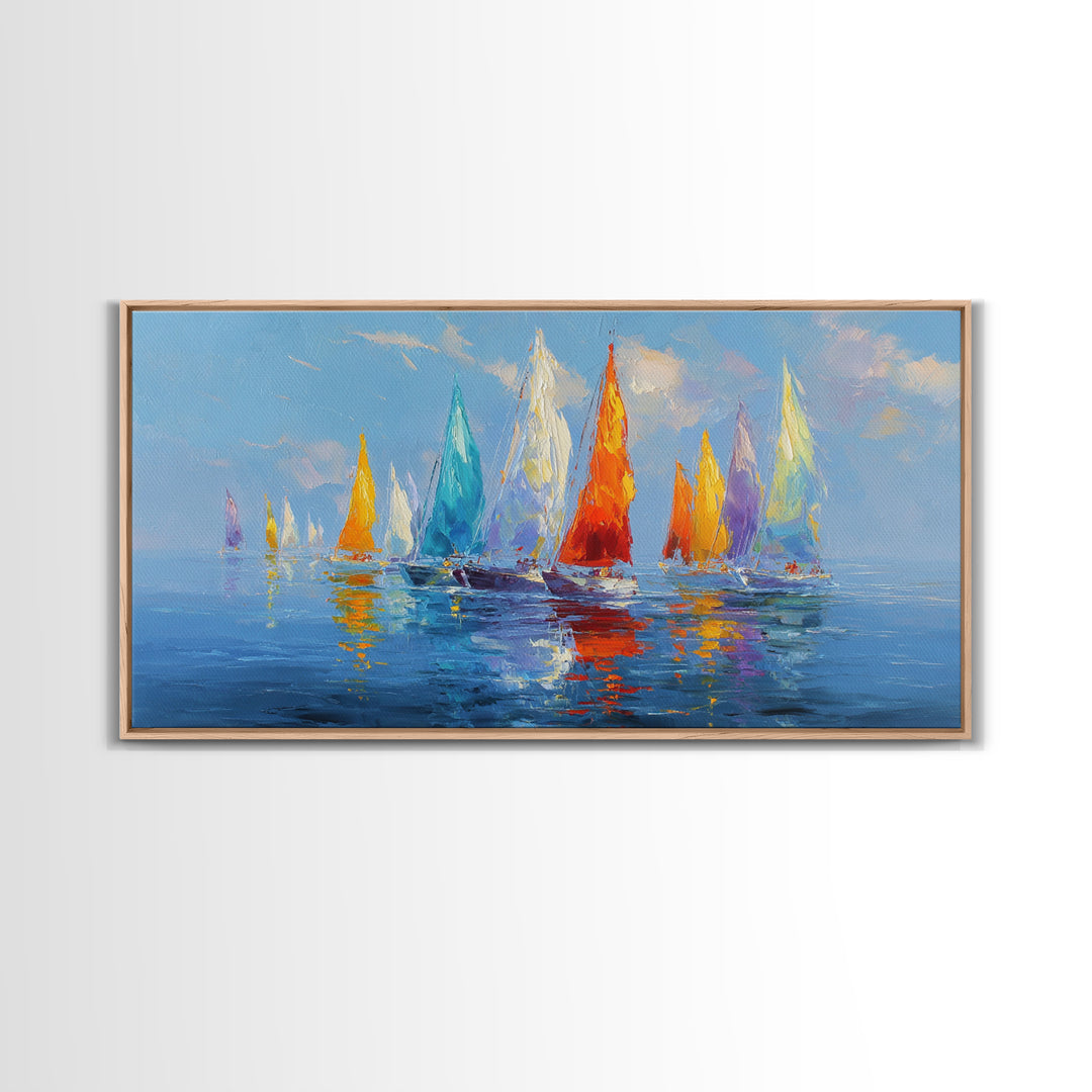 Surreal Vibrant Face In Landscape Creative Nature Wall Art Original Canvas Painting Modern Art Home Decor Gift