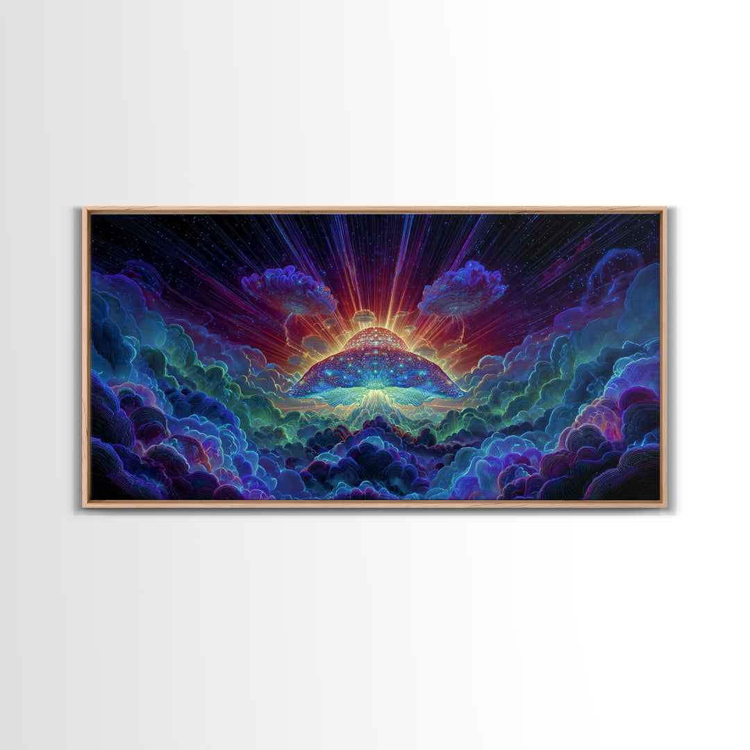 Colorful Psychedelic Abstract Art Painting Canvas Print Wall Art For Home Office Living Room Modern Contemporary Artwork Large Wall Art