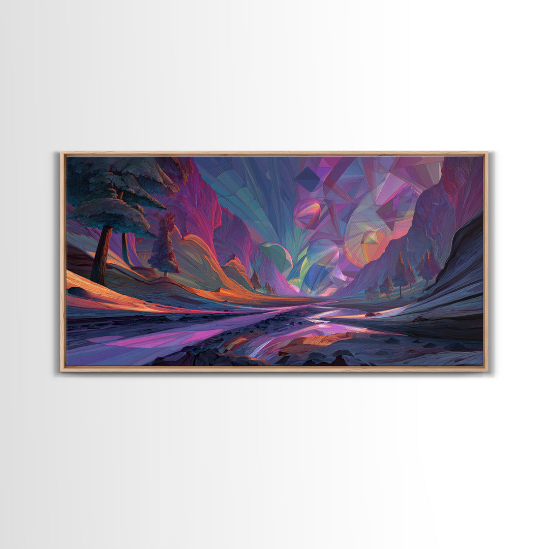 Detailed Underwater Fantasy Scene With Bright Coral Fish And Plants Vibrant Ocean Life Wall Art Canvas Print For Coastal Home Or Bathroom