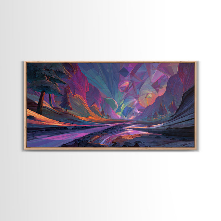 Detailed Underwater Fantasy Scene With Bright Coral Fish And Plants Vibrant Ocean Life Wall Art Canvas Print For Coastal Home Or Bathroom