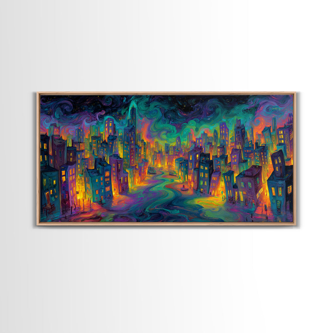 Golden Buddha Street Art Mural Framed Canvas Print Spiritual Wall Art Home Decor Contemporary Art Living Room Decor