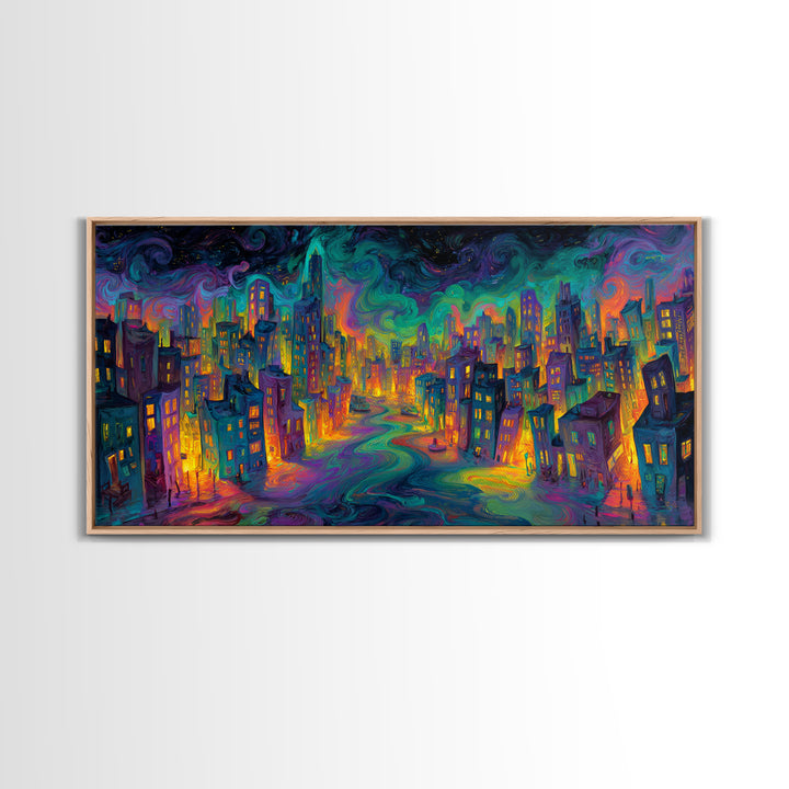 Golden Buddha Street Art Mural Framed Canvas Print Spiritual Wall Art Home Decor Contemporary Art Living Room Decor