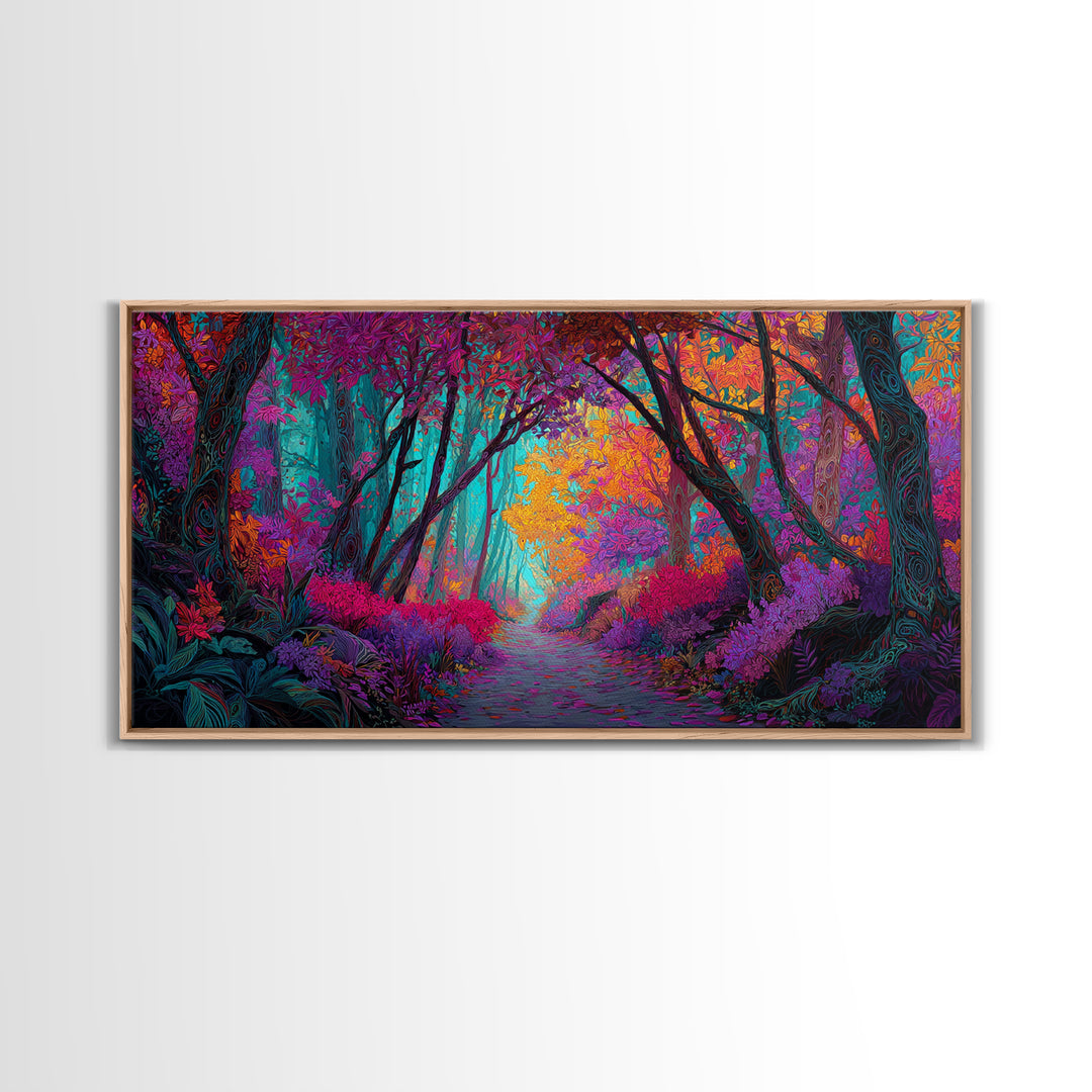 Quiet Desert Road Sunset Landscape Painting Large Wall Art Canvas Print Modern Rustic Home Decor Western Style