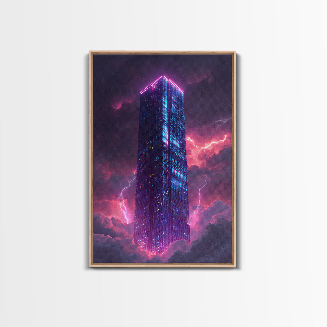 Surreal Mountain Floating Rock Face With Soft Colorful Sky Wall Art Canvas Print Modern Home Decor