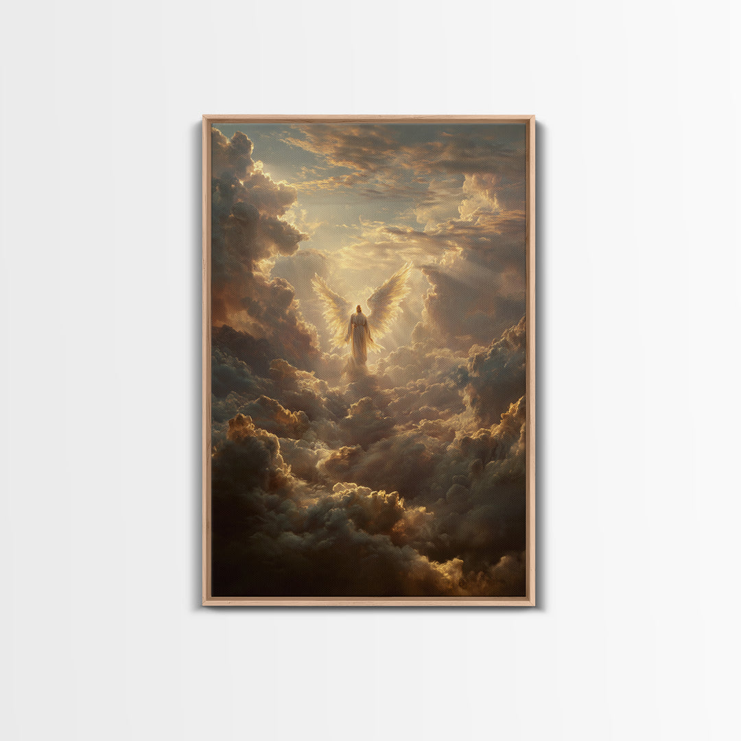 Dark Moody Battle Field Landscape With Cross And Sun Rays Painting Oil Art Print Wall Art For Rustic Home Or Office Decor