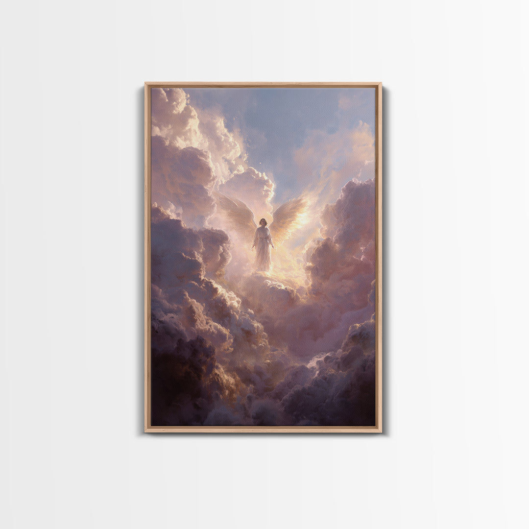 Luminous Mosque At Dusk Illuminated With Lanterns Framed Canvas Print Islamic Wall Art For Home Decor And Living Room