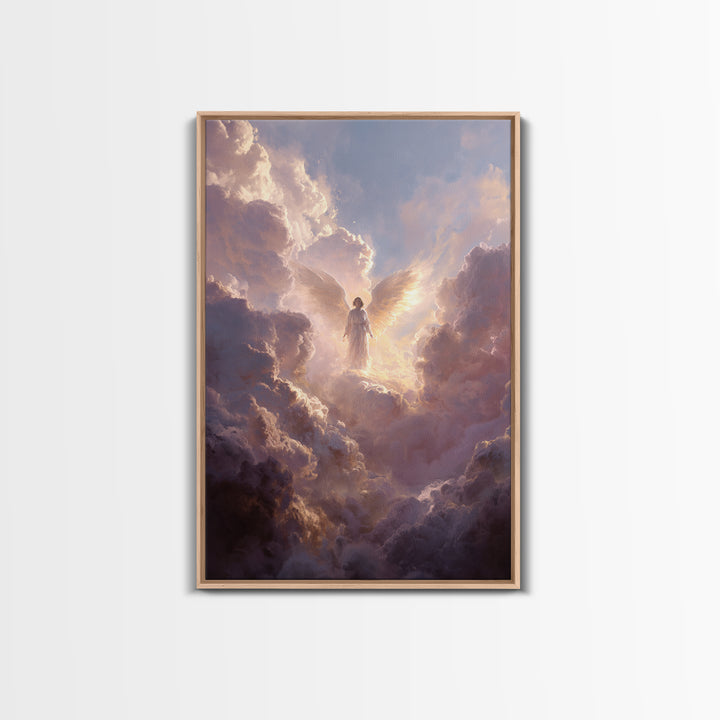 Luminous Mosque At Dusk Illuminated With Lanterns Framed Canvas Print Islamic Wall Art For Home Decor And Living Room