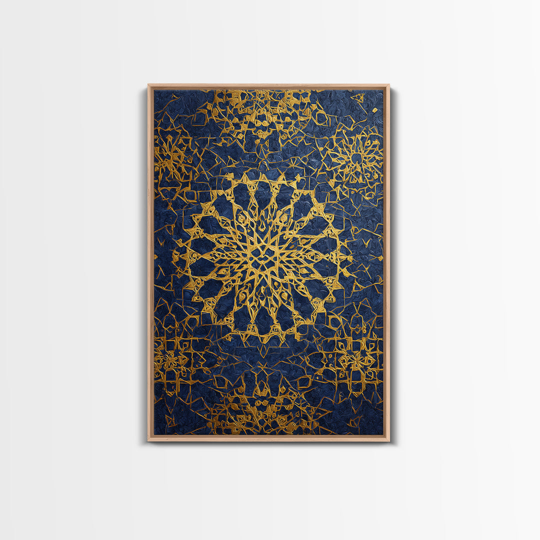 Ornate Dome Islamic Architecture Traditional Religious Framed Canvas Print Wall Art Home Decor Spiritual Artwork