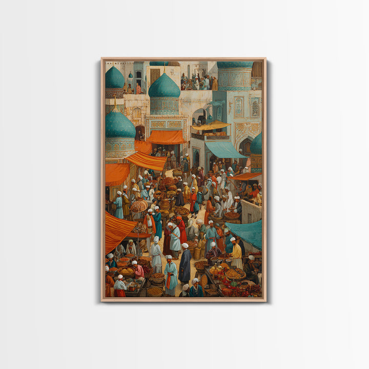 Medieval Knight Kneeling In Church With Sword And Candlelight Wall Art Framed Canvas Print For Spiritual Decor