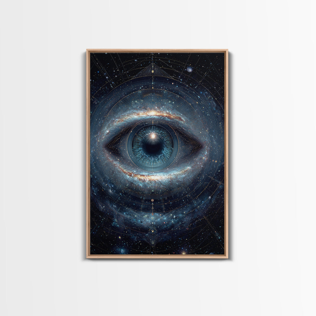 Cosmic Eye Galaxy Universe Abstract Space Art Canvas Print Modern Wall Art For Living Room Or Office Decor