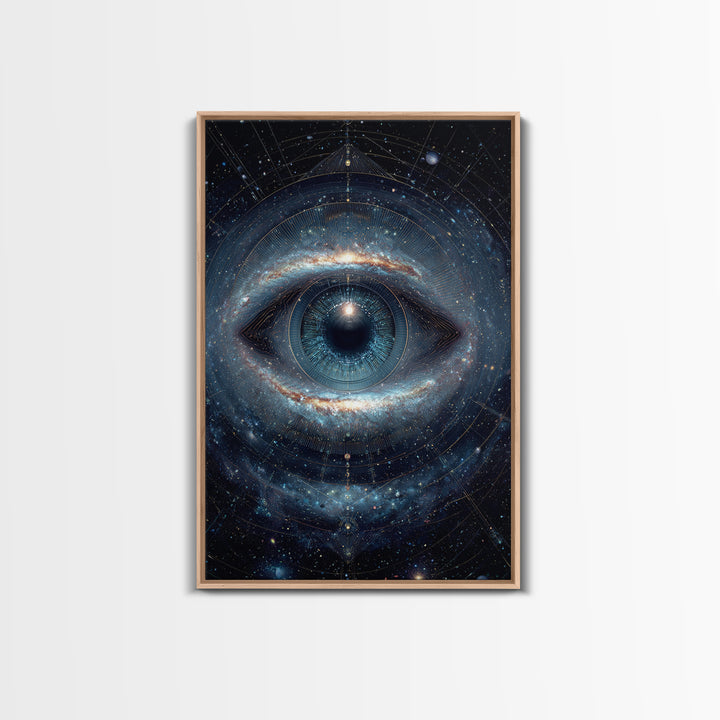 Cosmic Eye Galaxy Universe Abstract Space Art Canvas Print Modern Wall Art For Living Room Or Office Decor