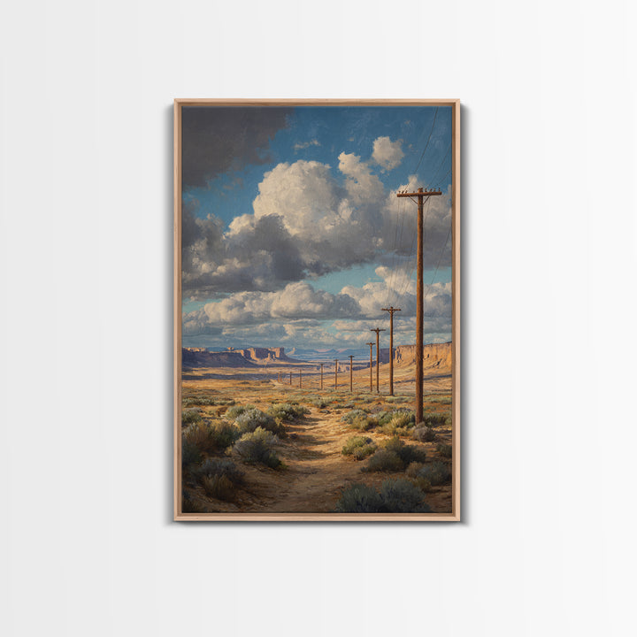 Serene Sunset Landscape Of Monument Valley With Red Rock Buttes And Blue Sky Framed Canvas Print Large Wall Art For Home