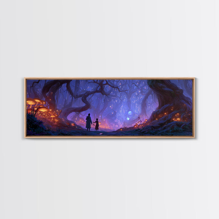 Subway Interior Vivid Street Art With Wolf Mural Framed Canvas Print Urban Wall Art For Modern Living Room Decor