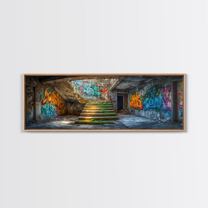 Dramatic Epic Fantasy Battle Scene Painting Wall Art Framed Canvas Print with Fiery Skies and Mythical Elements for Home Decor
