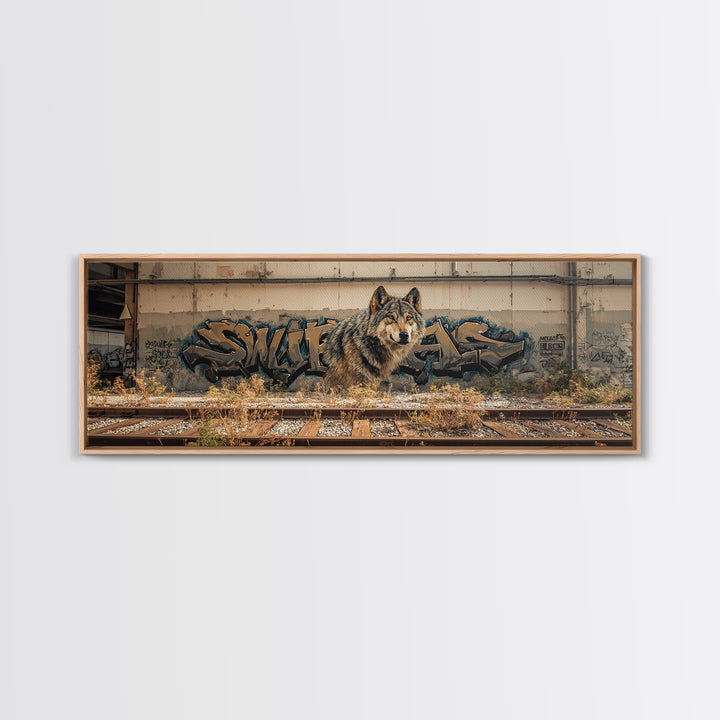 Beautiful Renaissance Style Jesus In Cave With Lions Wall Art Framed Canvas Print Religious Home Decor