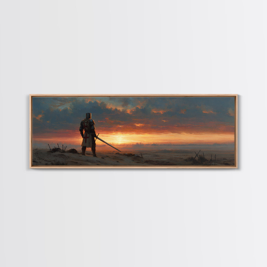 Rustic Outdoor Gear Scene With Hat, Oar, And Backpack Canvas Print Perfect For Cabin Wall Art or Adventure Home Decor