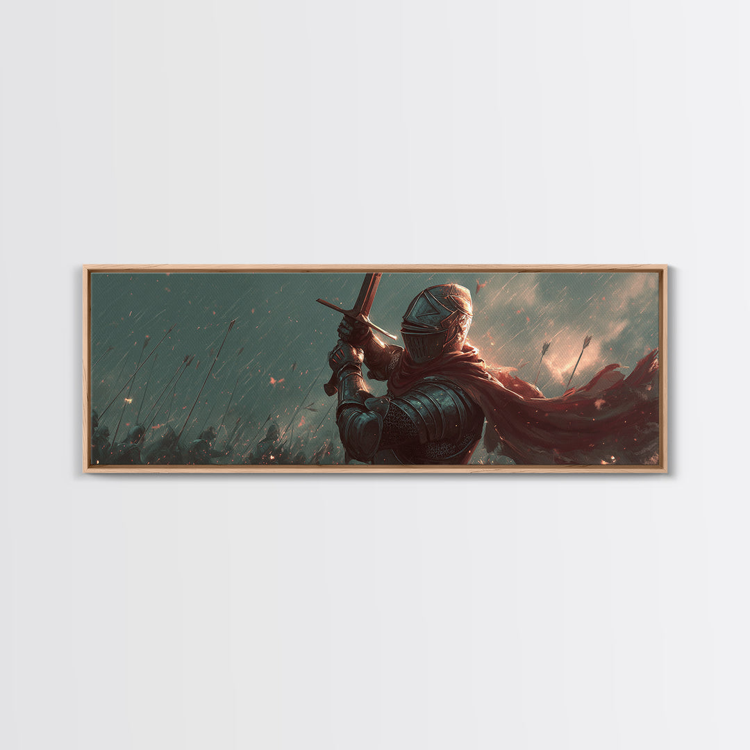 Spectacular Religious Painting Of Jesus Ascending Surrounded By Light And Disciples Wall Art Framed Canvas Print