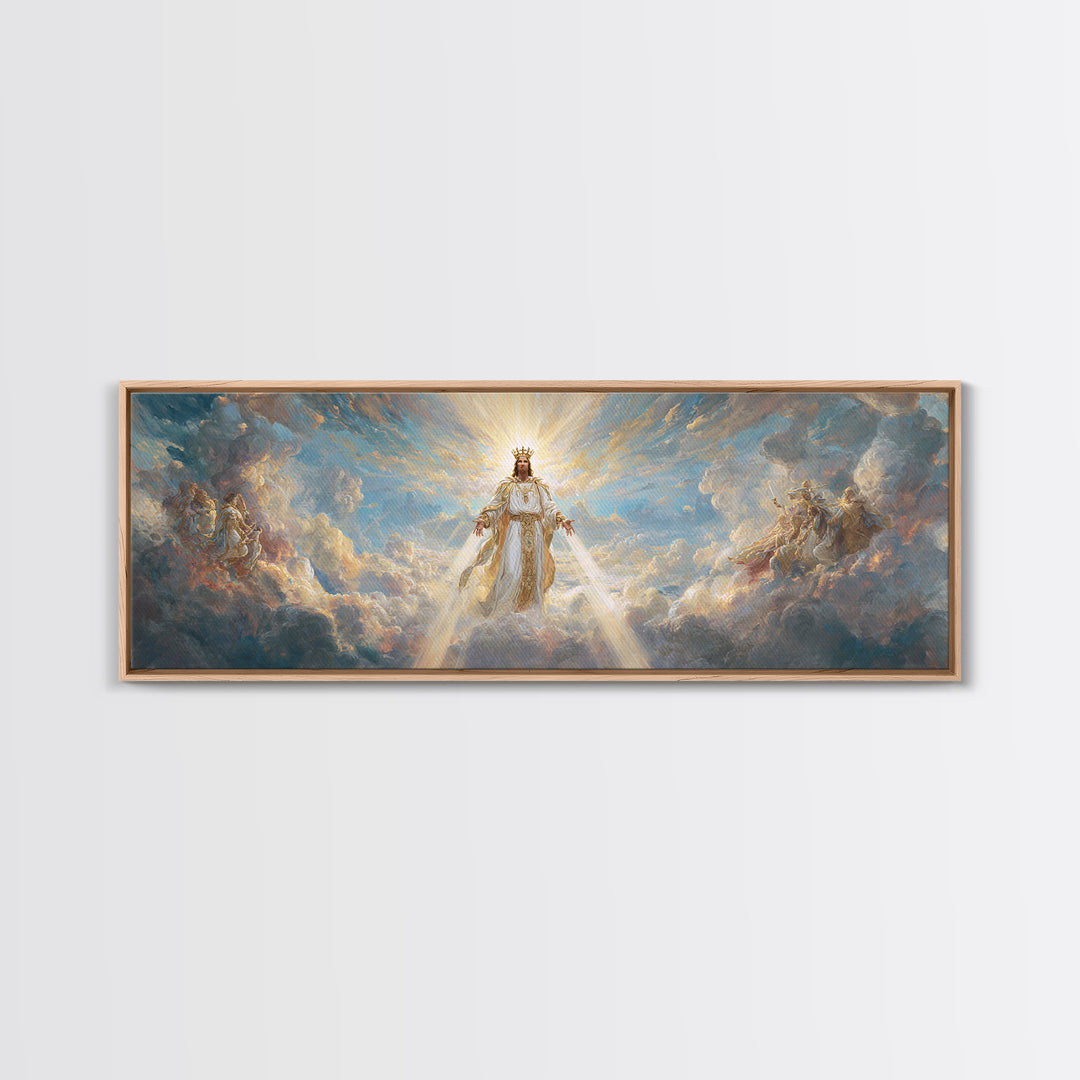 Surreal Underwater Dragon Resting On Treasure Hoard Fantasy Wall Art Canvas Print For Bedroom Or Gaming Room Decor