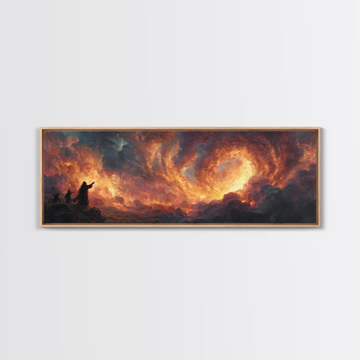 Biblical Scene Of Jesus And Disciples On Ship At Night Old World Religious Wall Art Canvas Print Home Decor