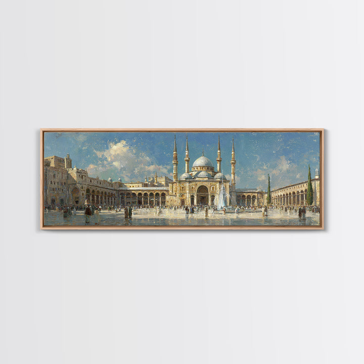 Serene Landscape Painting Of River With Trees And Boathouse In Classic European Style Original Wall Art