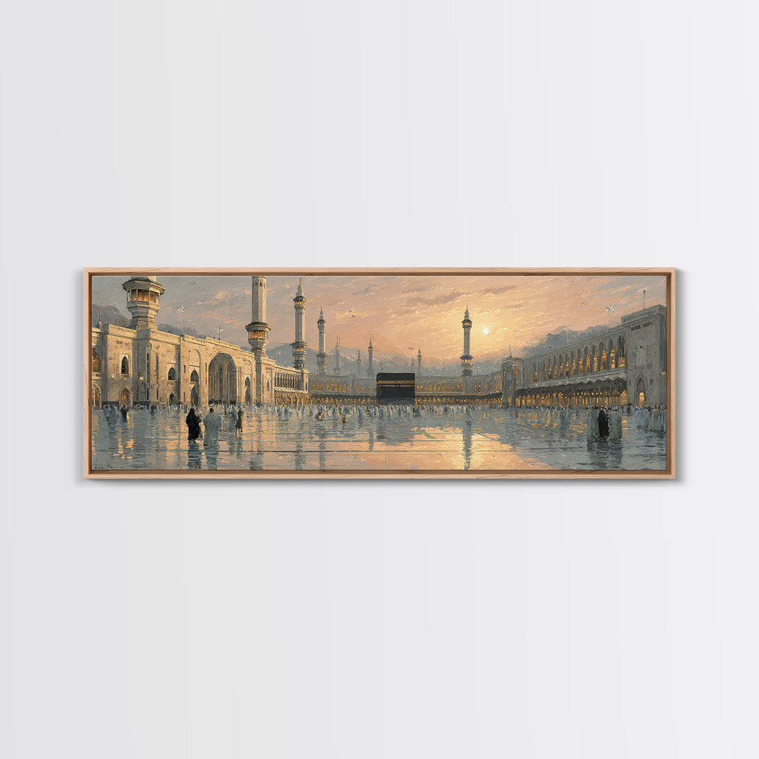 Vibrant Urban Graffiti Street Scene With Reflections Moody Wall Art Canvas Print