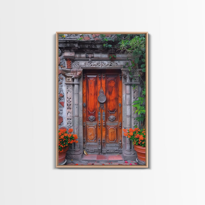 Change345 Colorful Indian Architecture Canvas Print, Traditional Art if India, Photography Print, Indian Wall Art, Living Room Decor