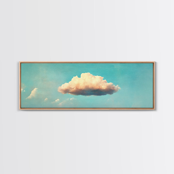 Clouds Wall Art - Living Room Canvas Print - Cloud Decor - Cloudy Sky - Signs For Home / Extra Large Wall Art / Large Horizontal Art