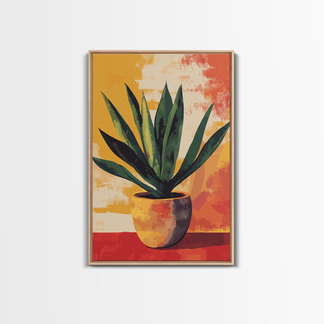 Aloe Vera Painting Print, Mexicano Wall Art, Southwestern Style Art, Arizona Art, Aloe Vera Art Print, Rustic Farmhouse home Decor, Kitchen Art