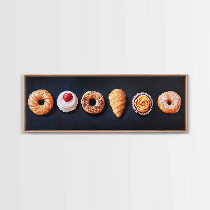 Pastries Painting Print, Bakery Wall Art, Art for Bakery, Food Painting, Kitchen Decor, Food Art, Food Paintings, Food Illustration