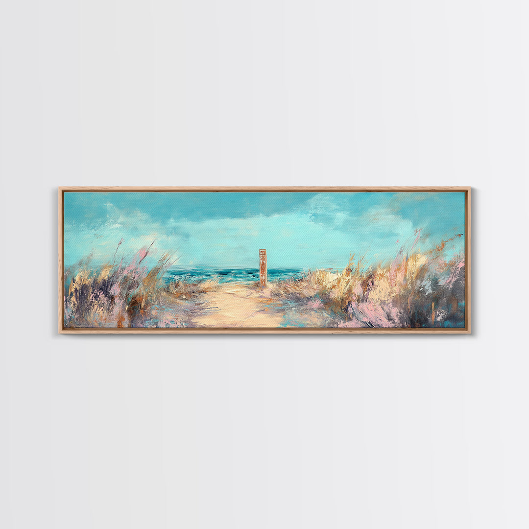 Ocean Breeze, Seaside Escape, Coastal Painting, Framed Canvas Print, Beach Wall Art, Home Decor, Modern Art, Bedroom Decor