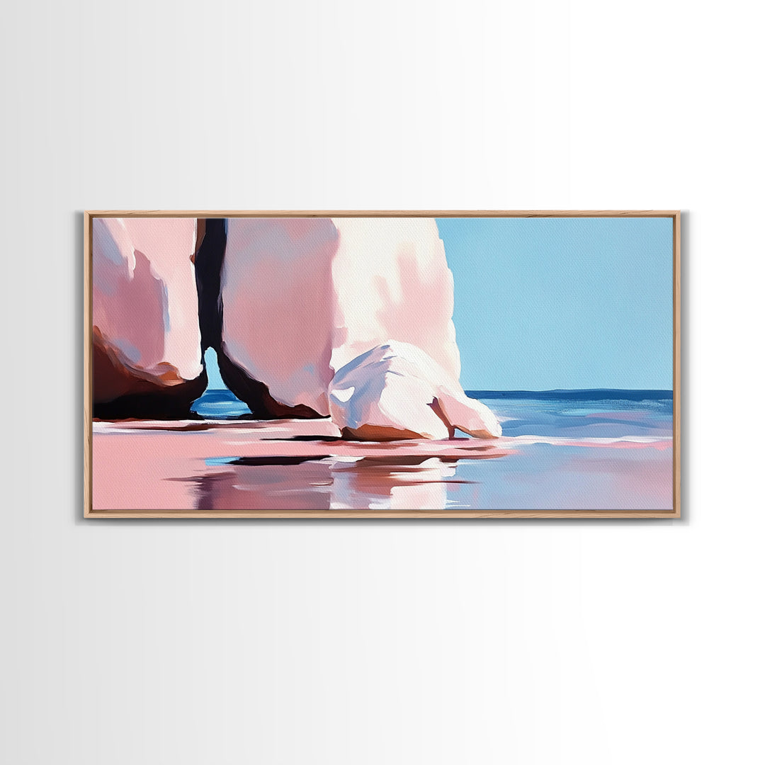 Archway Rocks, Coastal Beauty, Canvas Print, Minimalist Seascape, Natural Landscape, Large Wall Art, Ocean Home Decor, Living Room