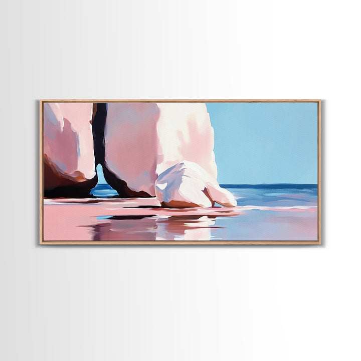 Archway Rocks, Coastal Beauty, Canvas Print, Minimalist Seascape, Natural Landscape, Large Wall Art, Ocean Home Decor, Living Room