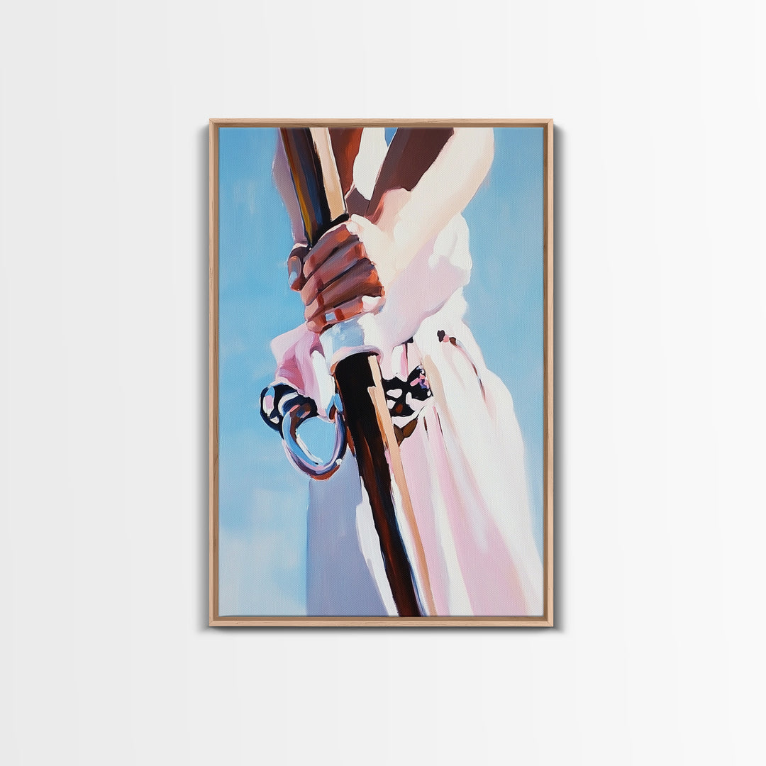 Rowing Oars, Nautical Art, Coastal Home Decor, Ocean Wall Art, Framed Canvas Print, Minimalist Seascape, Beach House Art, Modern Print