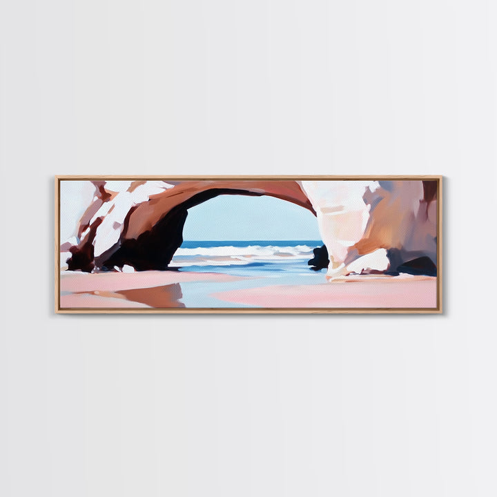 Ocean Arch, Coastal Landscape, Seaside Art, Canvas Print, Beach Wall Art, Living Room Decor, Nautical Wall Art, Modern Minimalist Art
