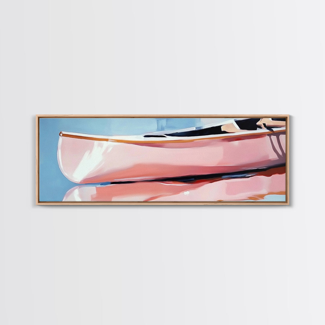 Pastel Waves, Beach Serenity, Coastal Minimalism, Framed Canvas Print, Ocean Abstract Art, Relaxing Seaside Decor, Nautical Wall Art