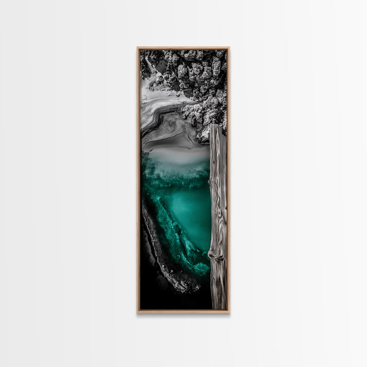Abstract Landscape, Nature Wall Art, Modern Home Decor, Canvas Print, Blue Green Painting, Living Room Artwork, Large Wall Art