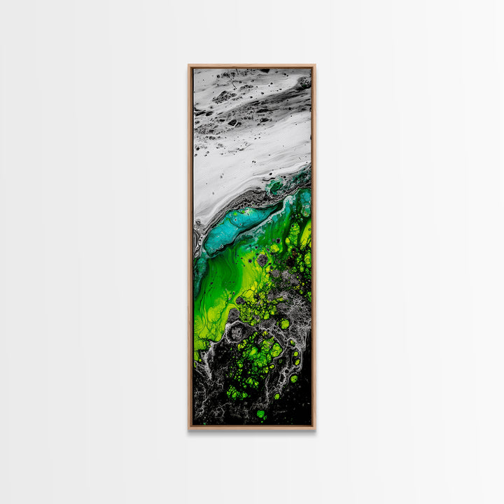 Ocean Meets Land, Abstract Seascape, Canvas Print, Coastal Wall Art, Nautical Decor, Minimalist Home, Modern Living Room Art