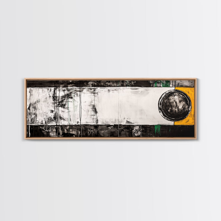 Abstract Geometry, Modern Art, Black and White Decor, Canvas Print, Bold Minimalist Painting, Office Wall Artwork, Unique Statement Piece