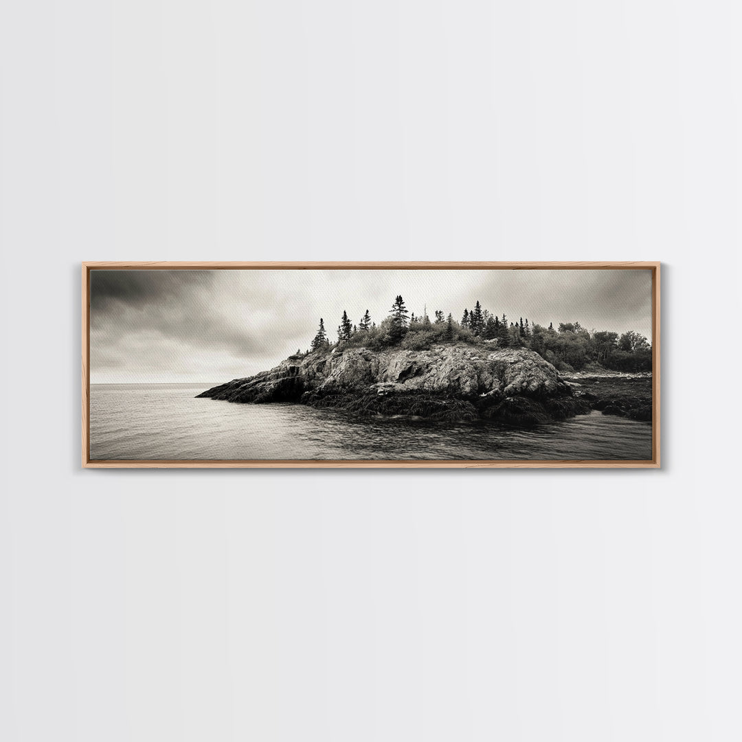 Pine Bluff, Rugged Coast, Northern Landscape, Canvas Print, Wilderness Wall Art, Rustic Decor, Lakehouse Art, Cabin Bedroom Style