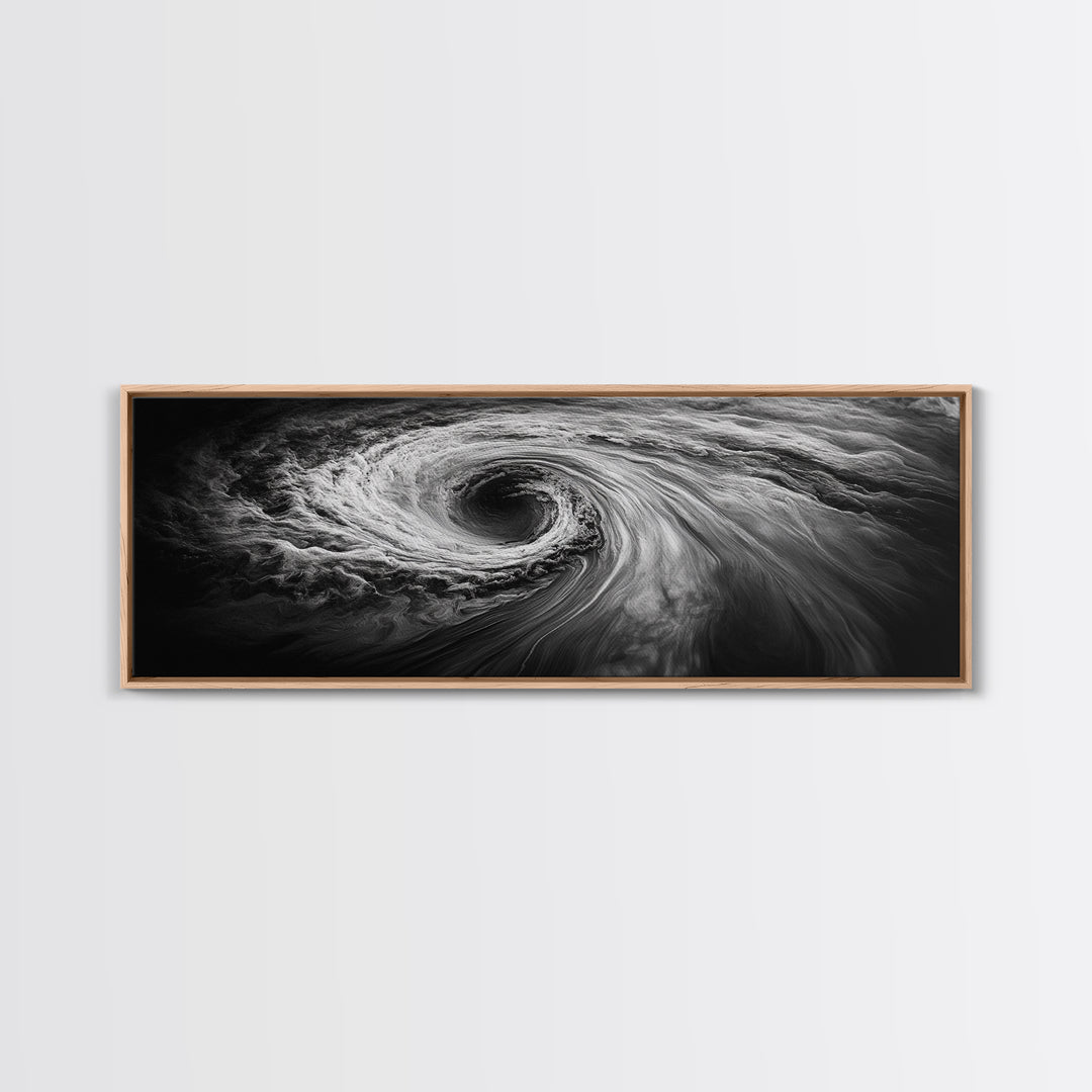 Ocean Vortex, Surreal Motion, Abstract Water, Canvas Print, Modern Coastal Decor, Bathroom Wall Art, Minimalist Abstract Photography